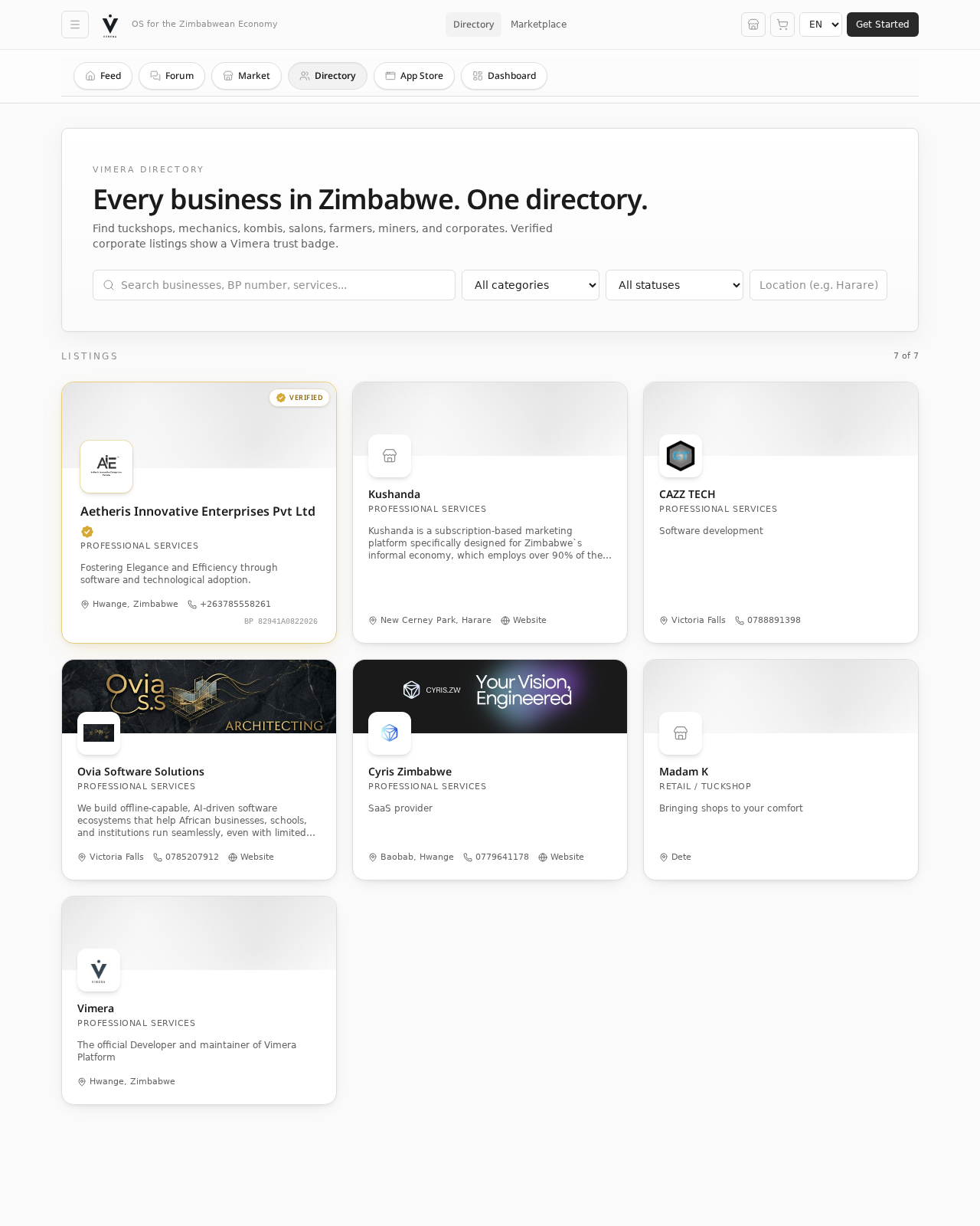 Vimera Business Directory