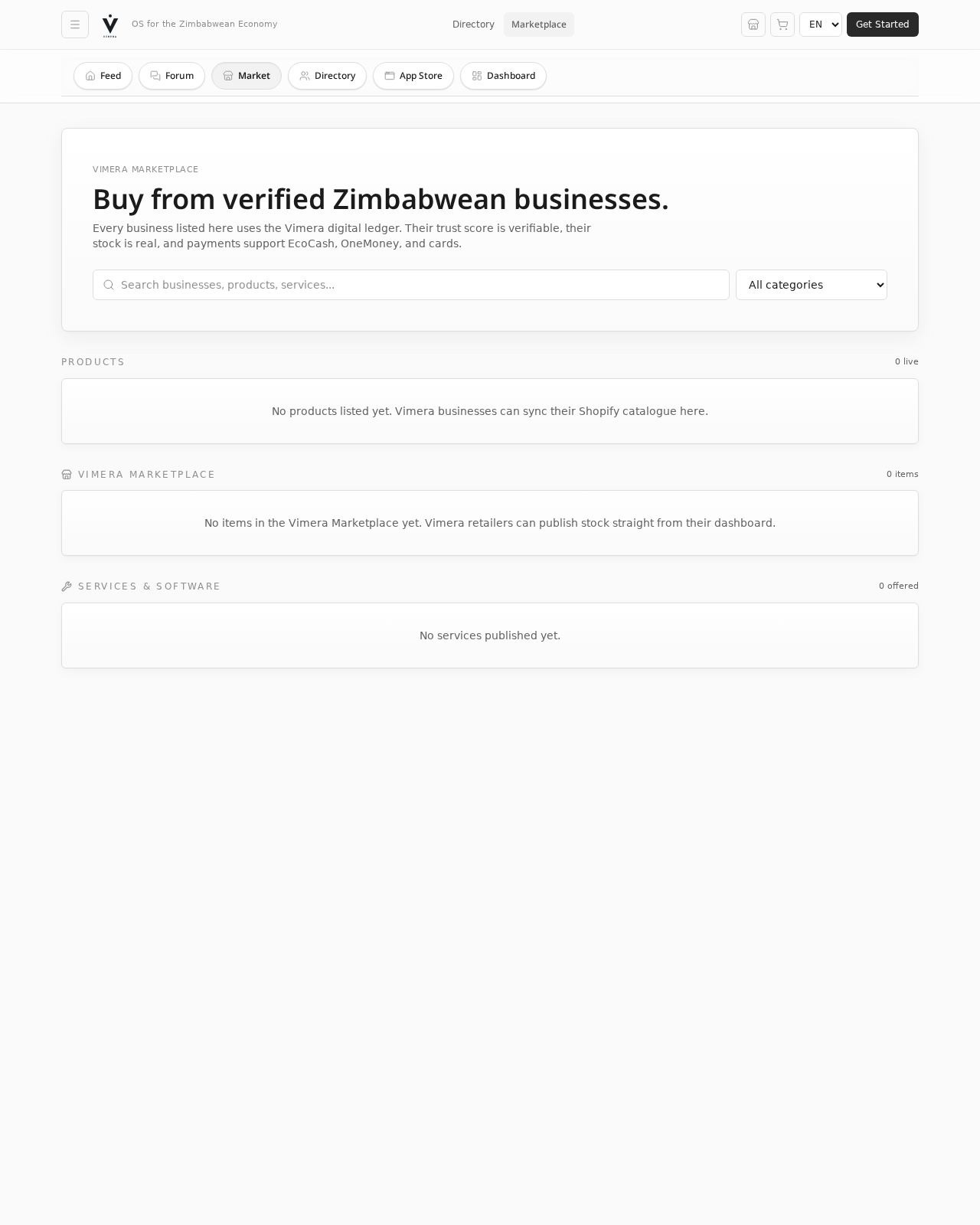 Vimera Marketplace